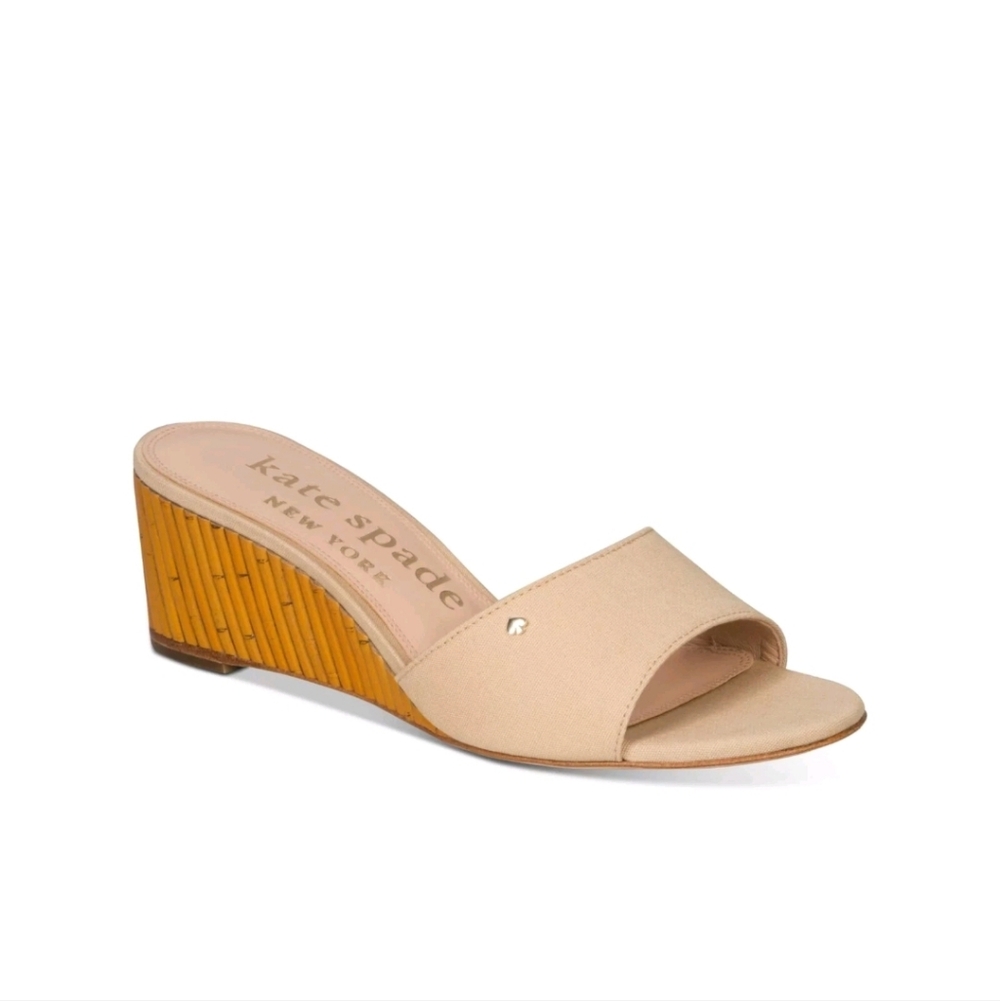 kate spade new york Warm Stone Meena Wedge Slide Sandal